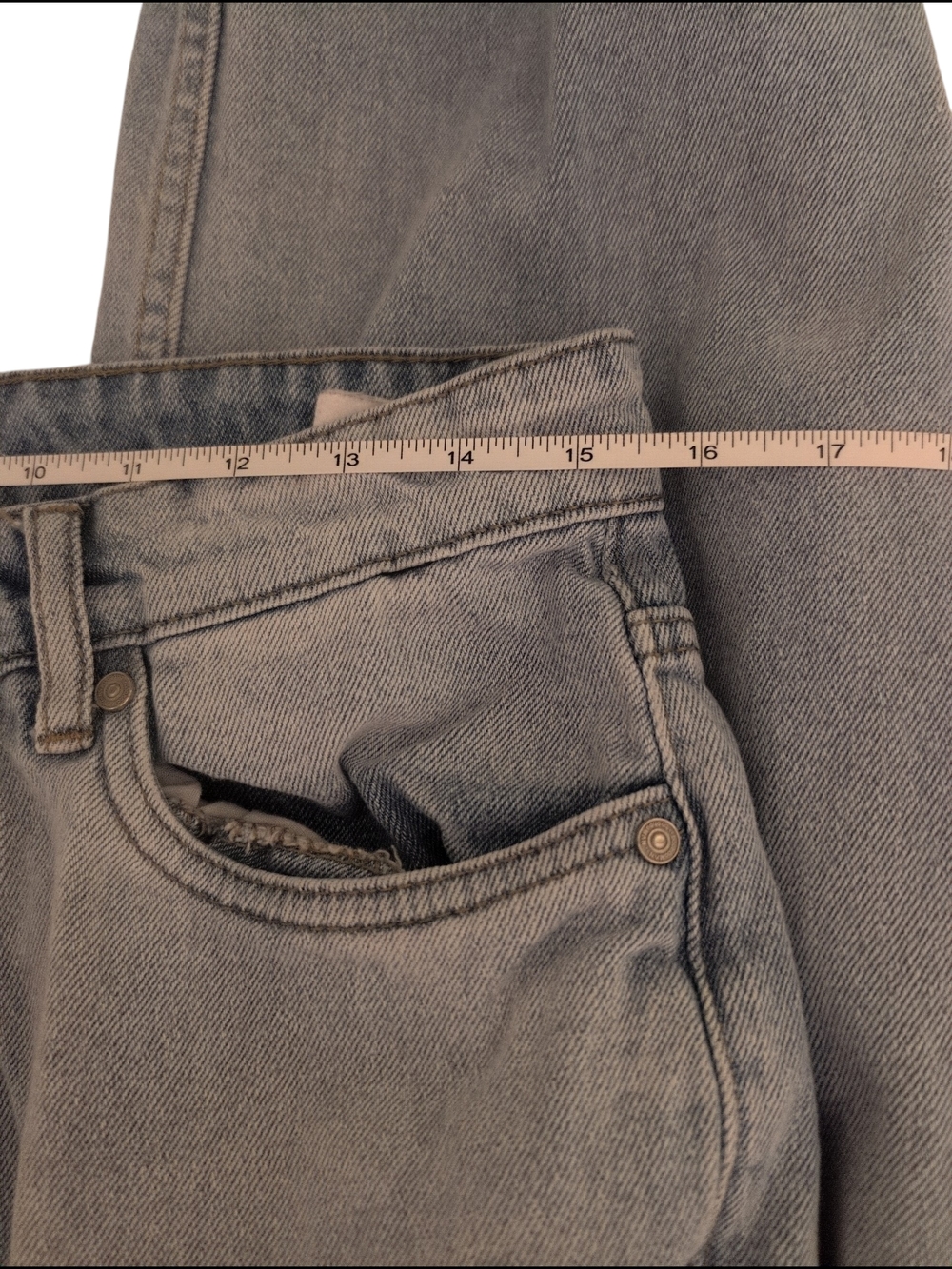 Vintage Man boohooMan Zippers Button Fly Unique Jeans Denim 32x30 - Picture 14 of 14